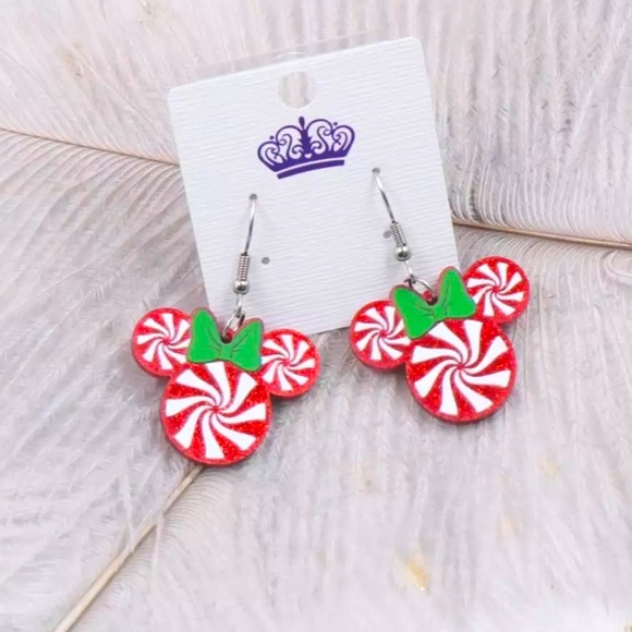 handmade Jewelry - 🎄 3/25$ Minnie Mouse Christmas Earrings